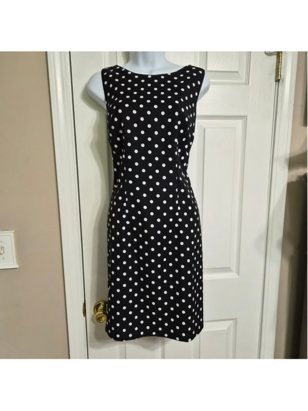 Alyx Black and White Polka Dot Sleeveless Dress Size 4